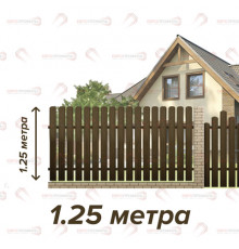 Евроштакетник окрашенный материал + работа